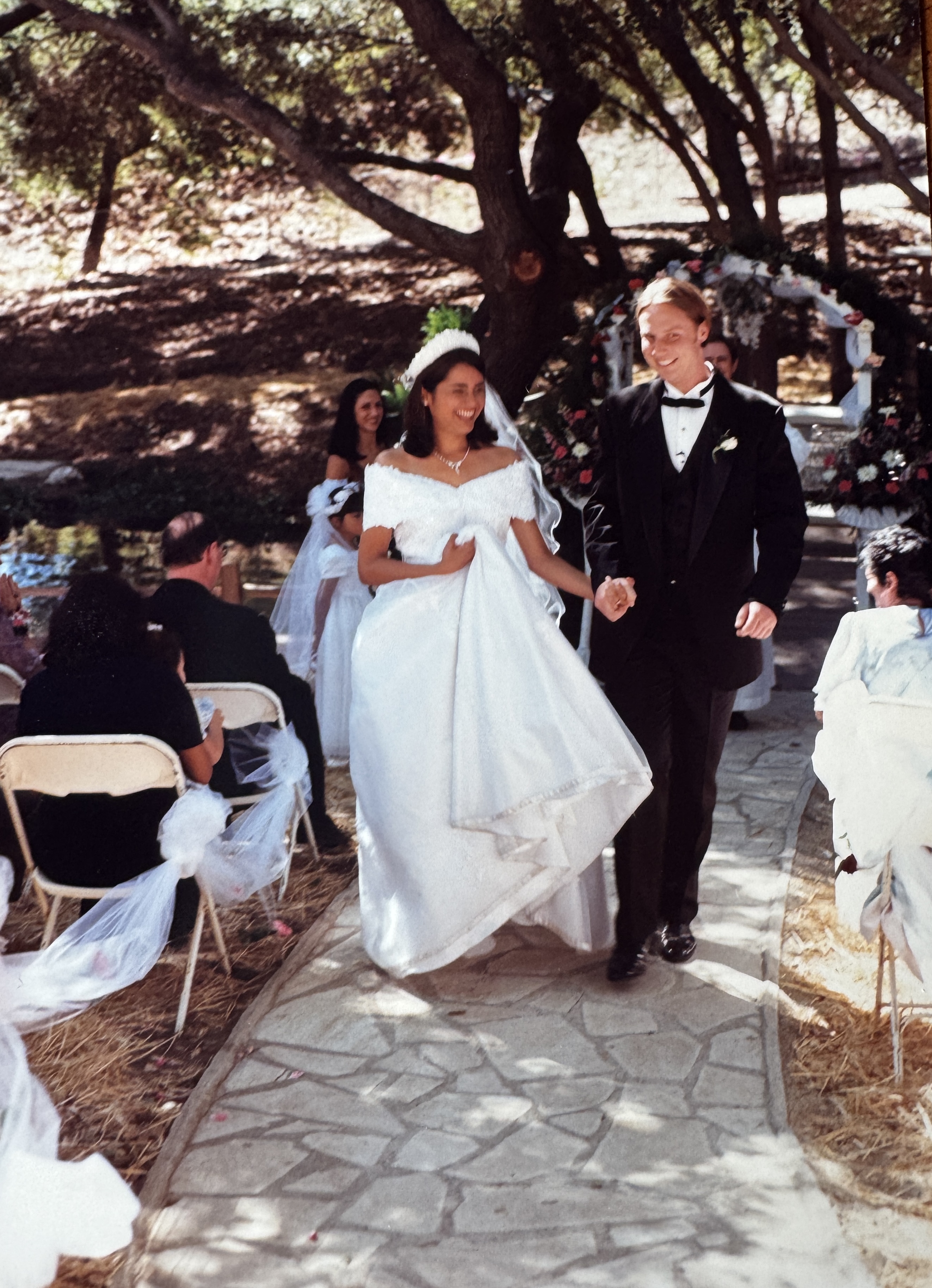 Wedding ceremony at Sedano Ridge